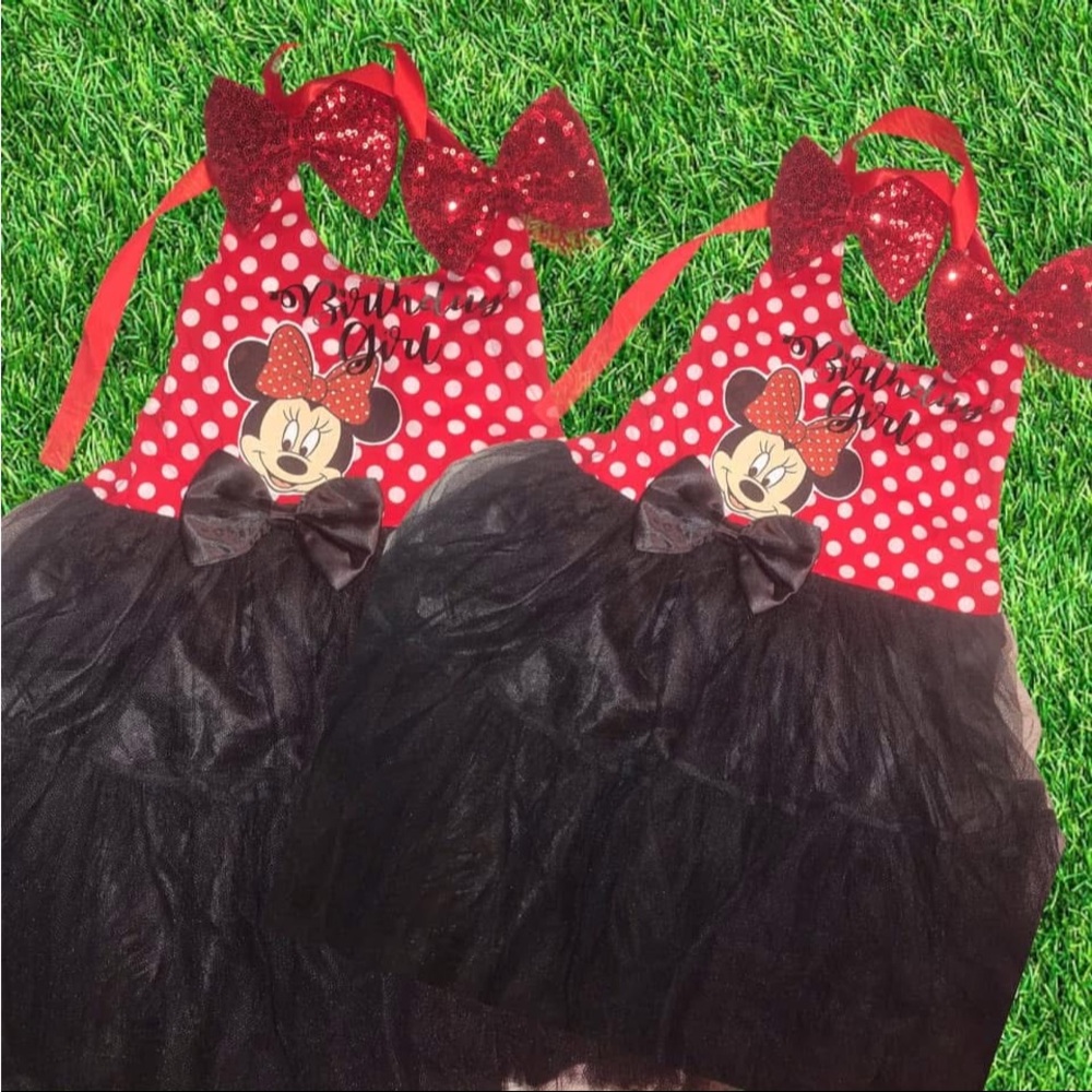 Red and Black Minnie Mouse Dress